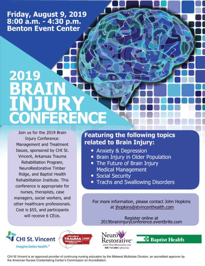 2019 BRAIN INJURY CONFERENCE (BIC) - Trauma Rehabilitation Resources ...